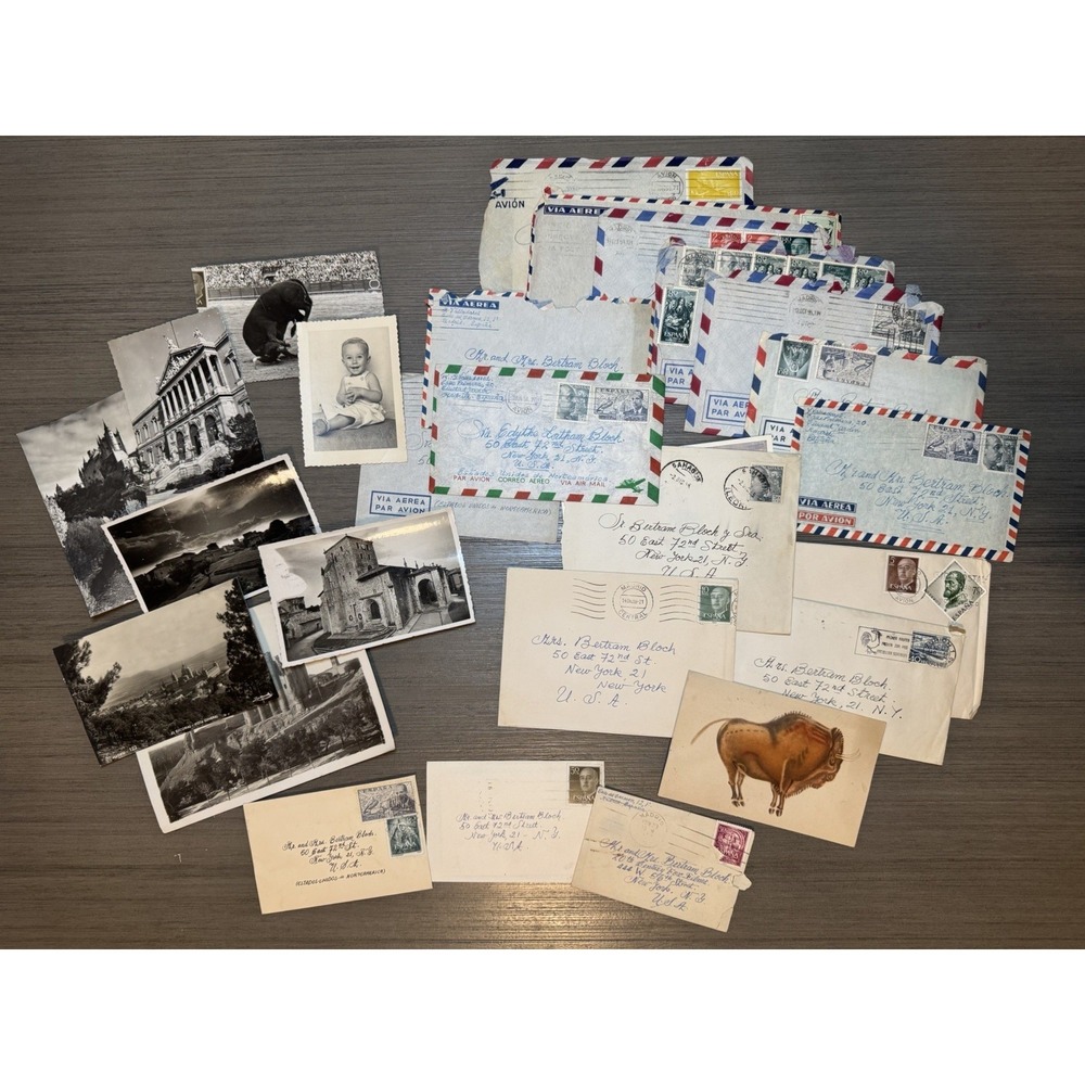 Edythe Latham Bloch x Dr. Ysidrio Valladares Letter Postcard Lot 1954-1963 - Picture 4 of 13